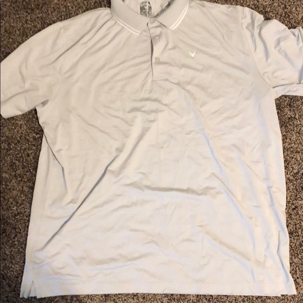 Callaway striped polo